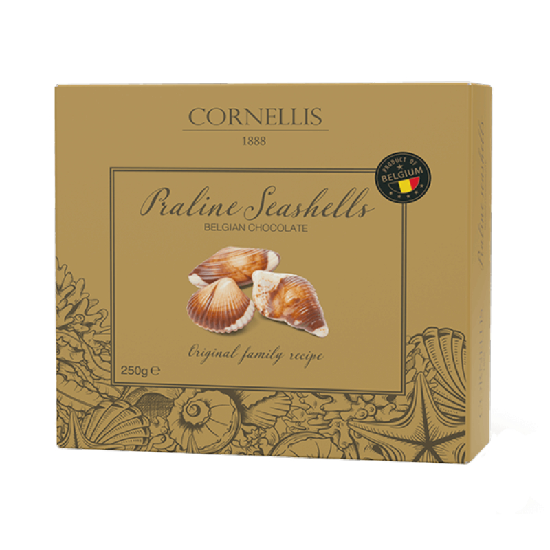 Konfektes CORNELLIS Praline Seashells 250g