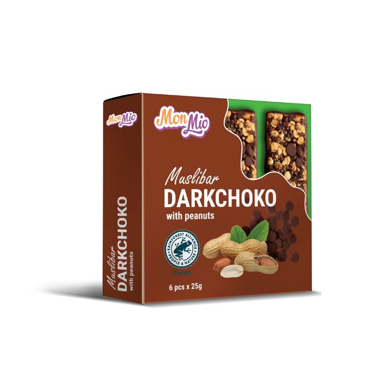 Batoniņš MON MIO DARKCHOKO ar zemesriekstiem 150 g