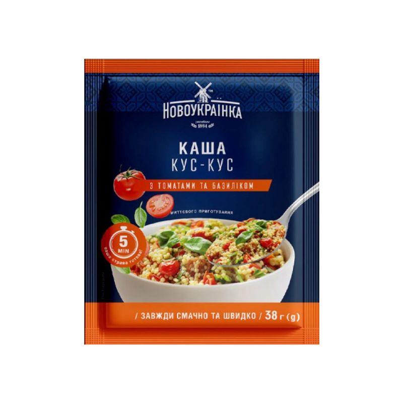 Ātri pagat.kuskusa biezputra ar tomāt.un baz. 38g